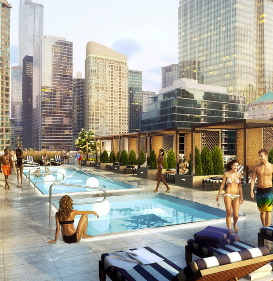 River North, Rentals, Rooftop Pool